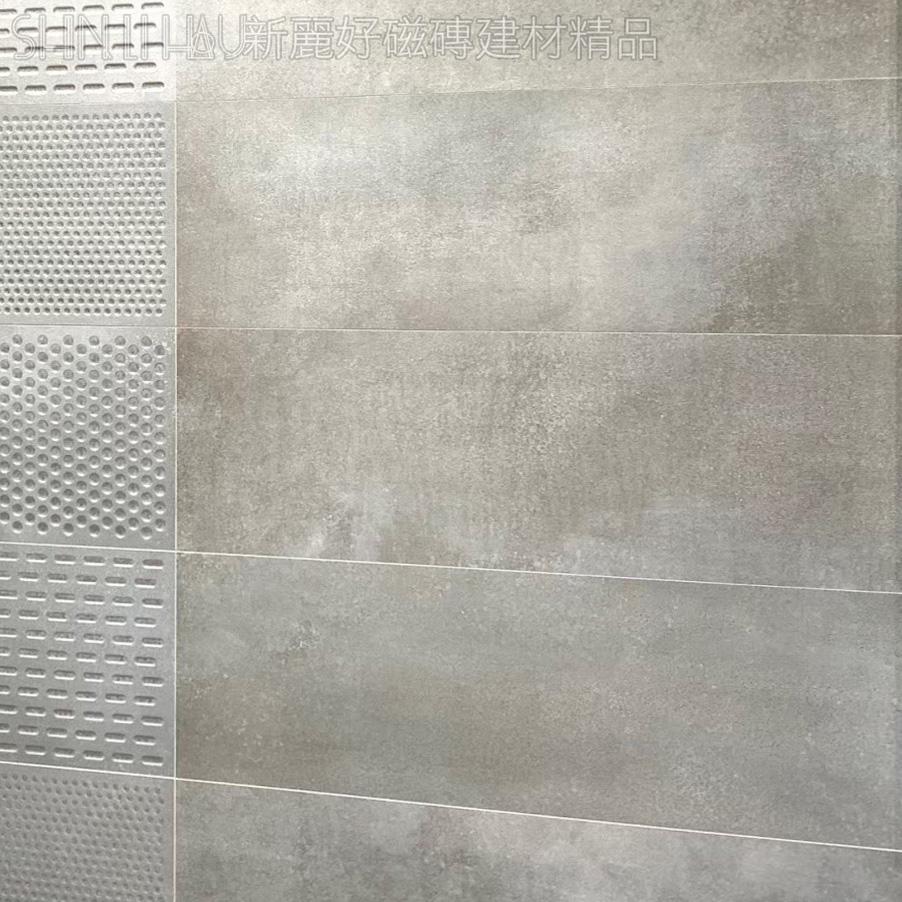 清水模水泥磚-輕雅-淺灰、淺灰花詳樣式圖
