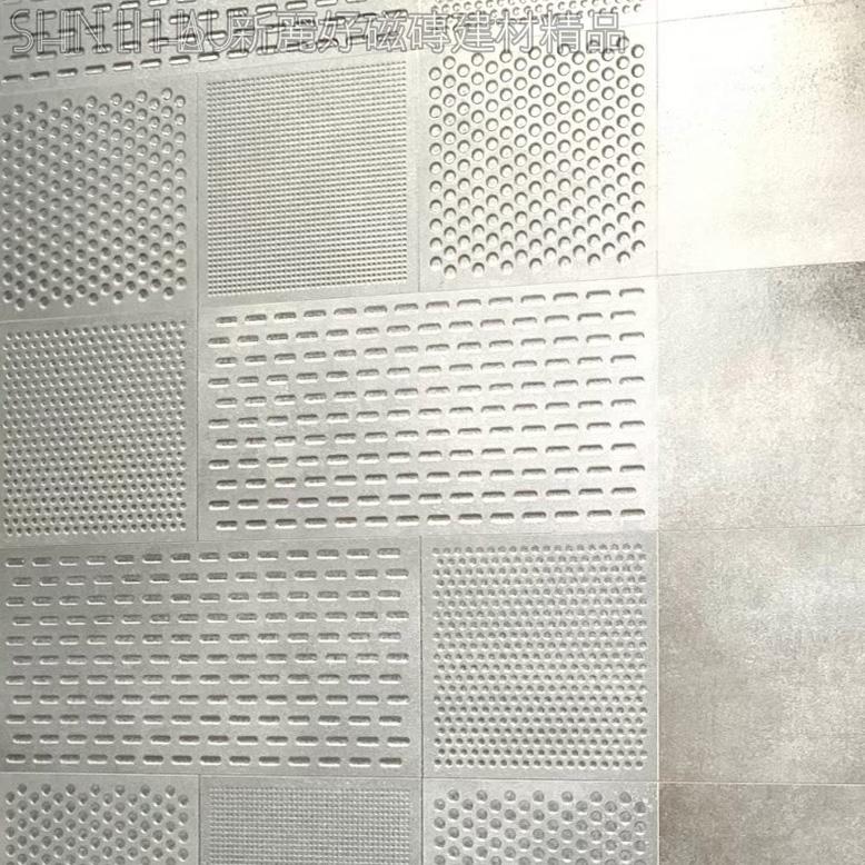 清水模水泥磚-輕雅-淺灰、淺灰花詳樣式圖