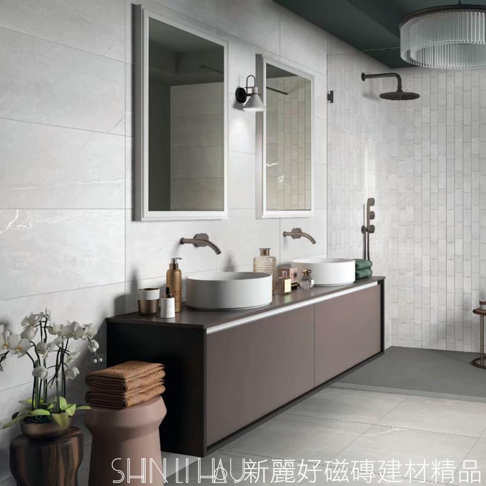 【特價每坪3780元】義大利喀納絲石紋磚-白L809JPO36N84080120白色