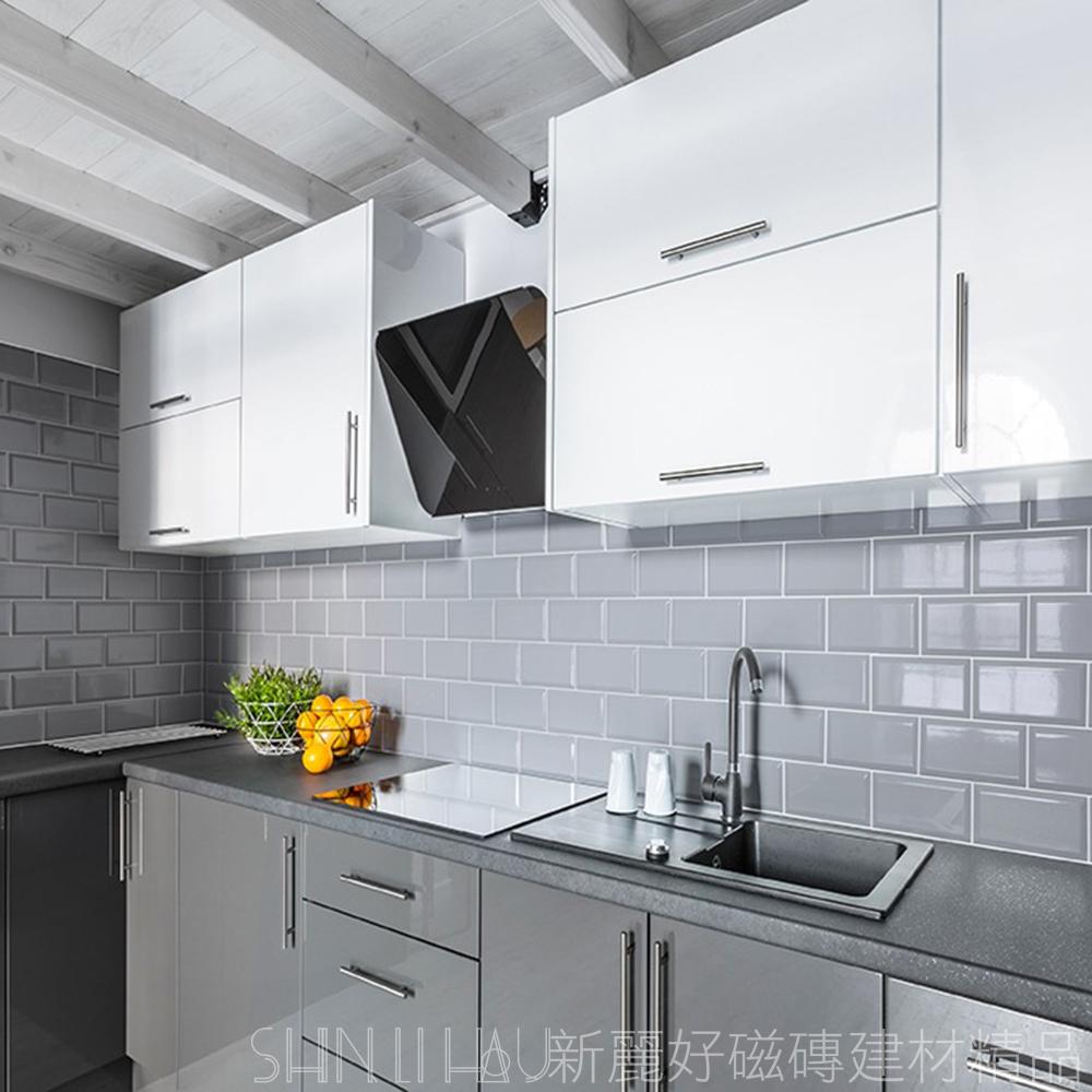 【特價每坪2430元】西班牙鐵道磚特價-博柏麗立體亮面磚-淺灰B999MFA1097920100