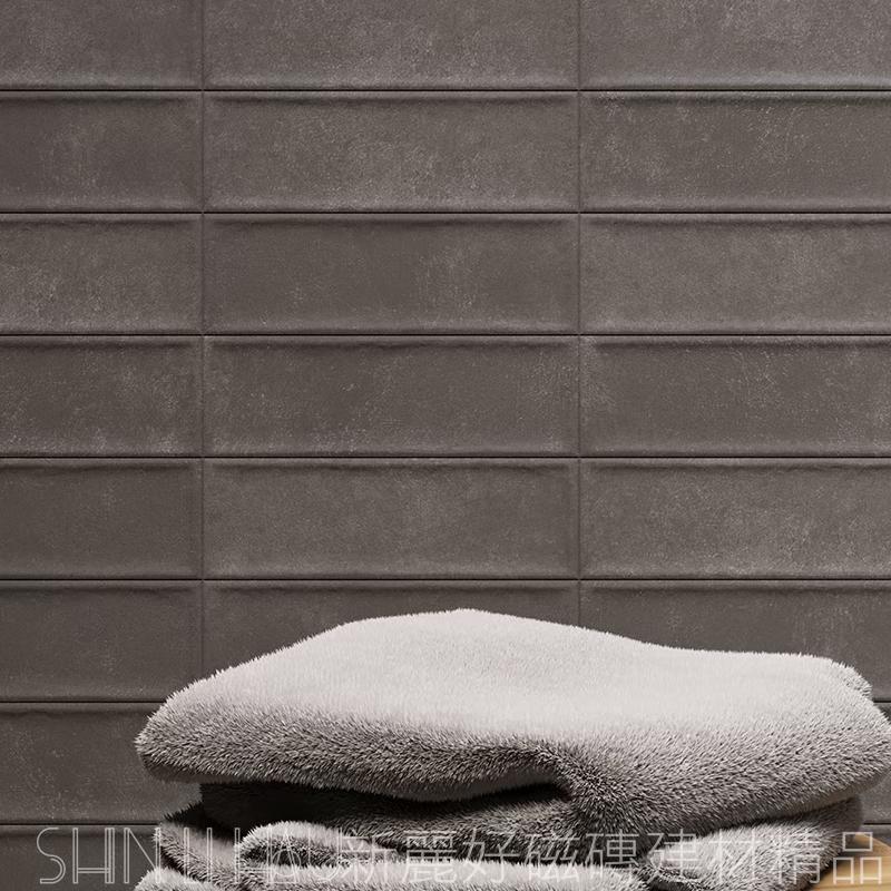 凹凸立體長條手工磚-奧蘿拉地鐵磚詳樣式圖