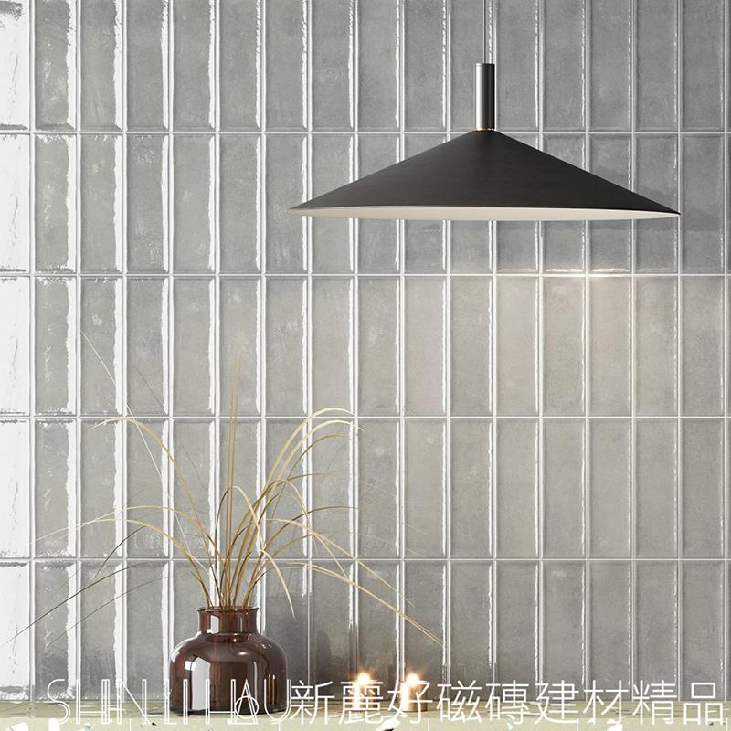 酒吧吧台主牆磚推薦-奧蘿拉地鐵磚-黑詳樣式圖