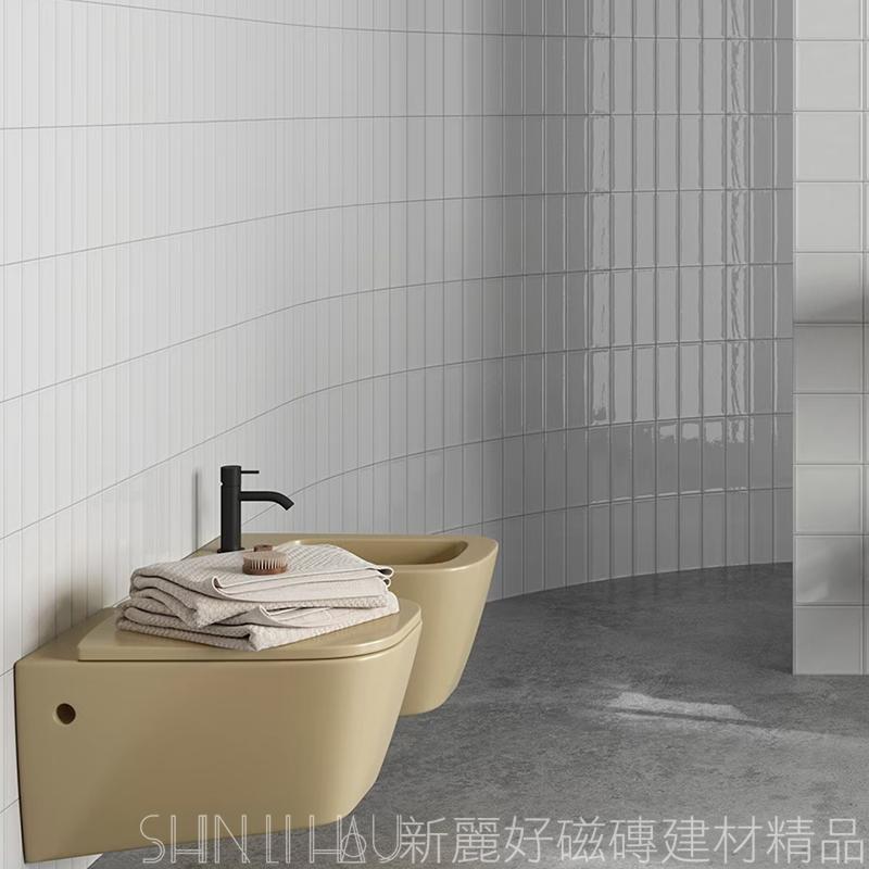 酒吧吧台主牆磚推薦-奧蘿拉地鐵磚-黑詳樣式圖