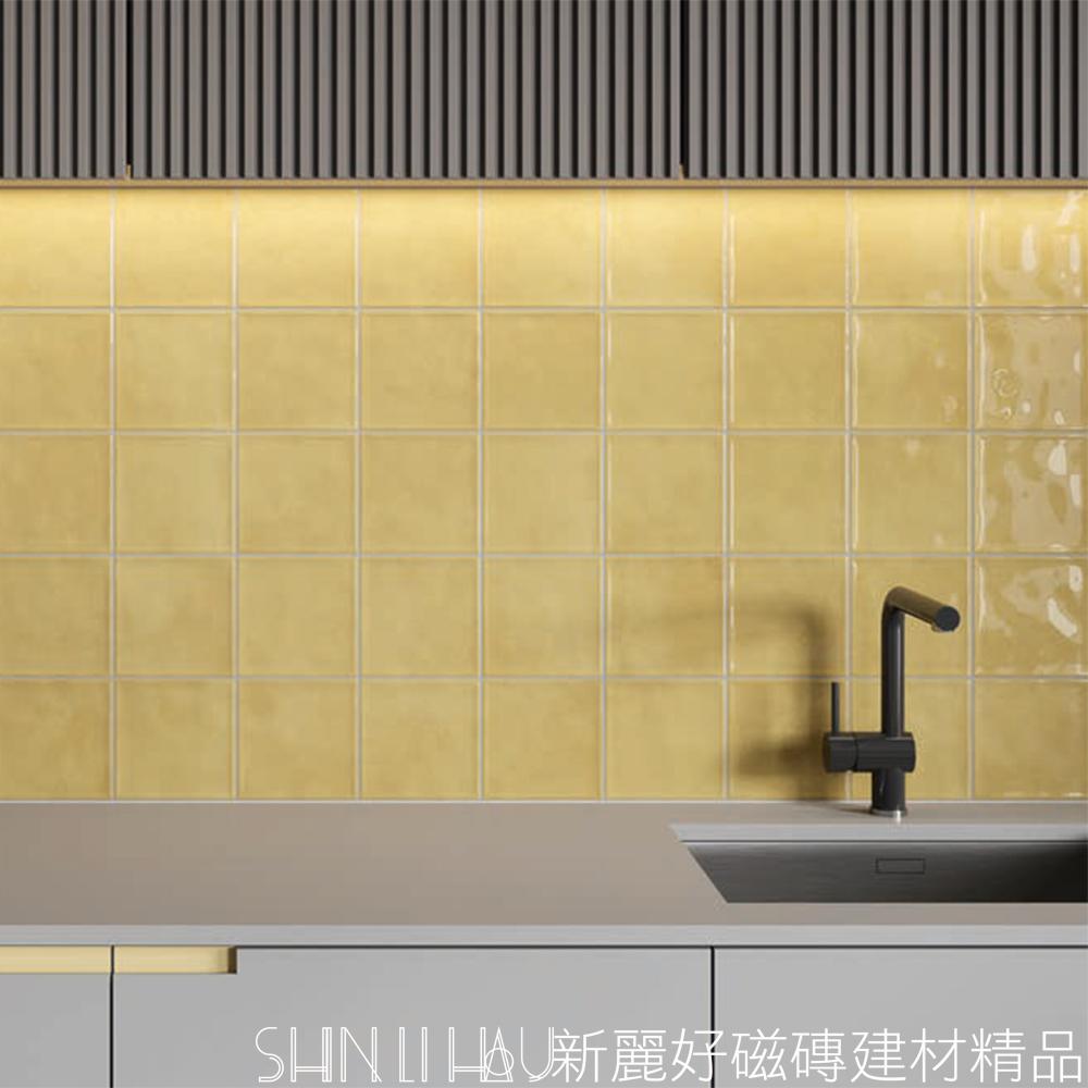 北歐風格牆面地鐵磚推薦-奧蘿拉地鐵磚-黃詳樣式圖
