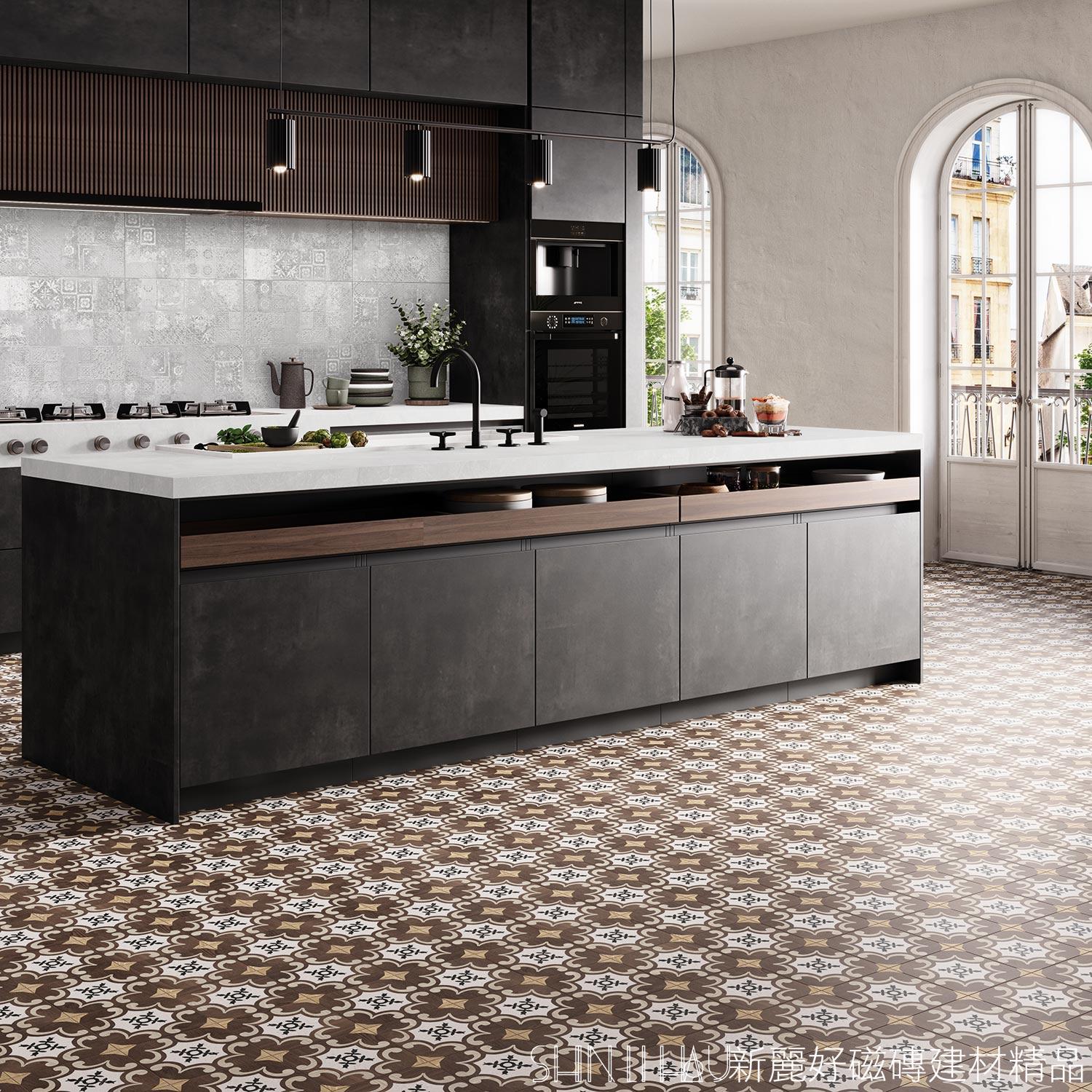 復古拼木花磚推薦-諾拼接木紋磚詳樣式圖