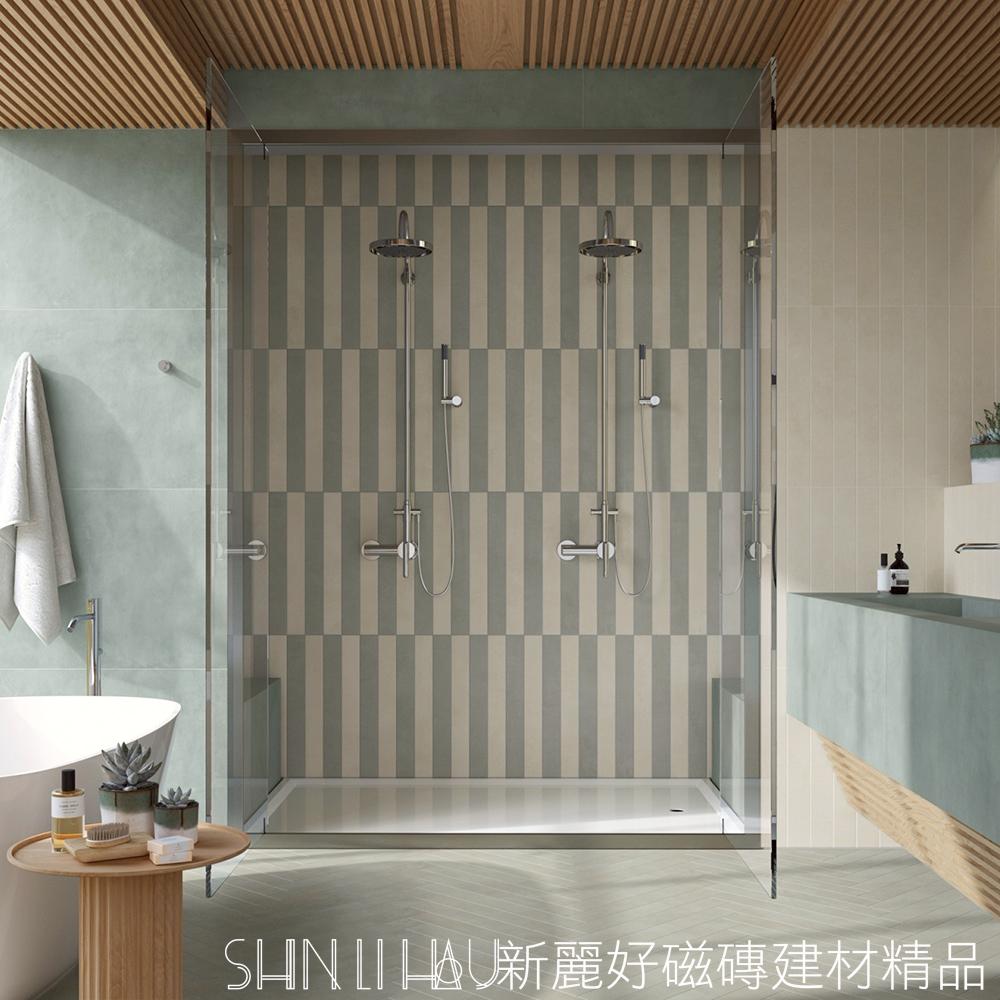 色彩靈感 × 藝術線條-色藝長條磚-綠詳樣式圖