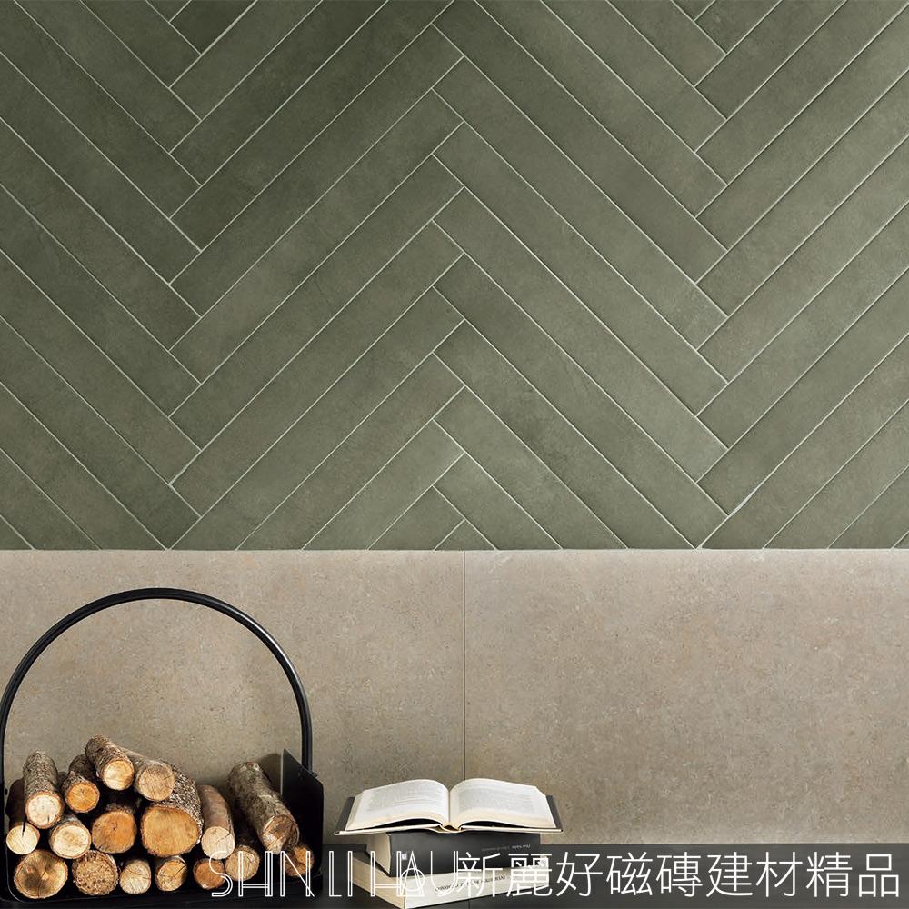 色彩靈感 × 藝術線條-色藝長條磚-綠詳樣式圖