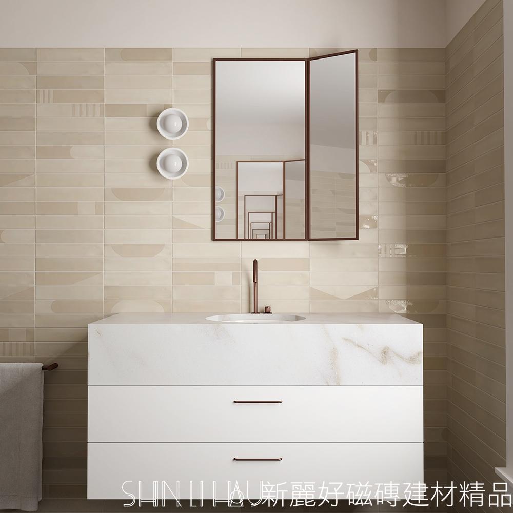 憩谷系列條磚推薦 — 「靜中有光」霧柔面精品風格磁磚詳樣式圖