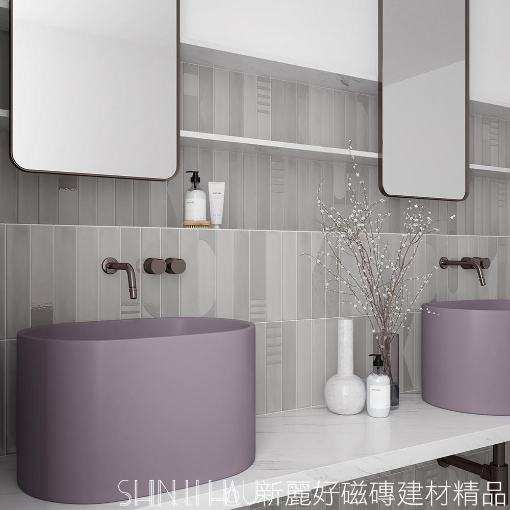 憩谷系列條磚推薦 — 「靜中有光」霧柔面精品風格磁磚詳樣式圖