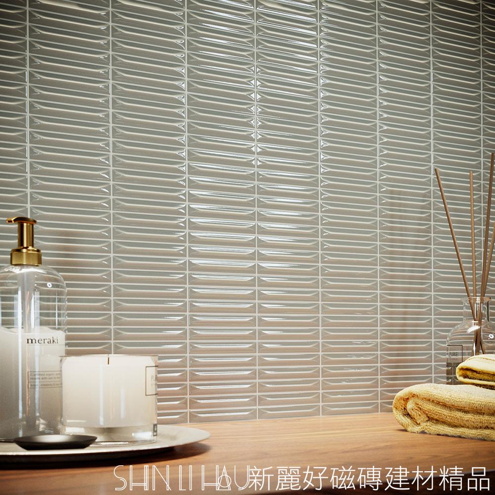 箭序磁磚系列｜細長箭形壁磚｜多色可選｜廚房背牆／浴室牆面設計詳樣式圖