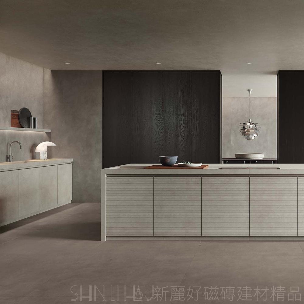 本質水泥 檀木黑｜60x120 義式水泥紋｜霧面質感｜大器灰階｜客廳/大廳/電視牆K1108SK6XMA30724323